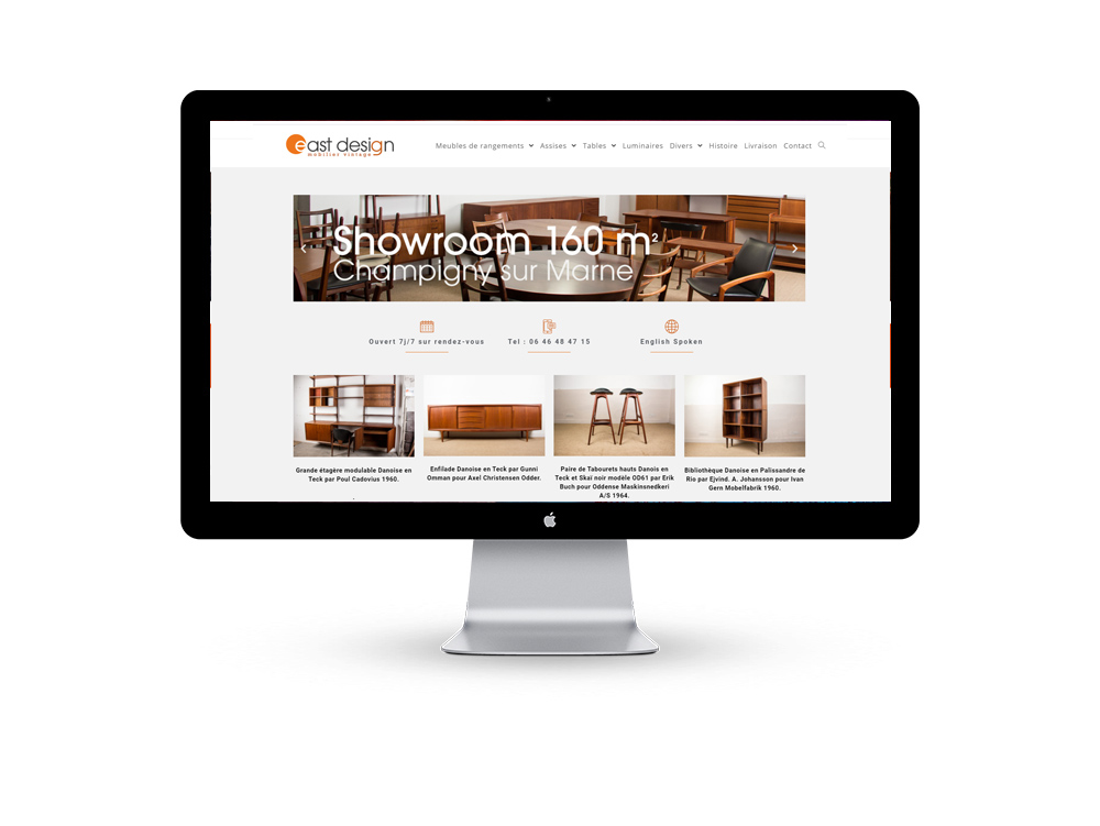 Site Web vitrine & catalogue east design